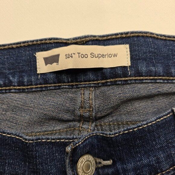 Levi 524 Too‎ Superlow Medium Wash 13M Jeans Denim - Picture 6 of 9